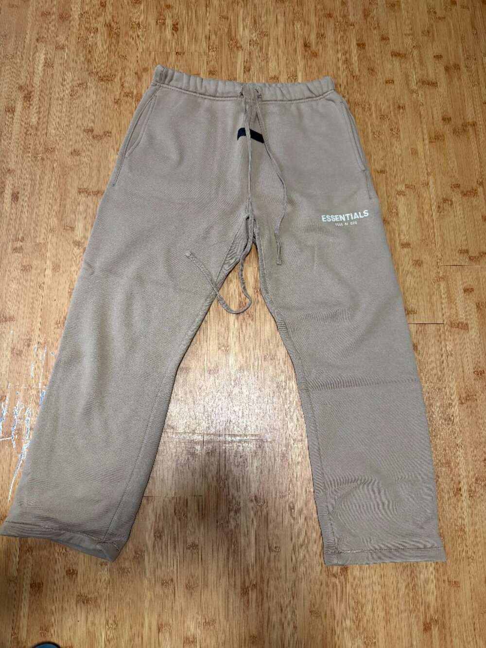Fear of God Essentials Taupe Straight Leg Sweatpants Size Small